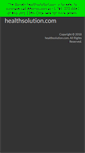 Mobile Screenshot of healthsolution.com